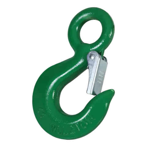 Green Pin® Hook E GR4: Grade 4 Eye Hook with Safety Latch
